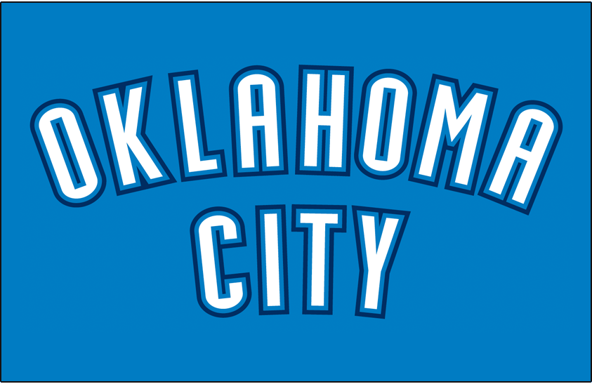 Oklahoma City Blue 2015-Pres Jersey Logo iron on heat transfer